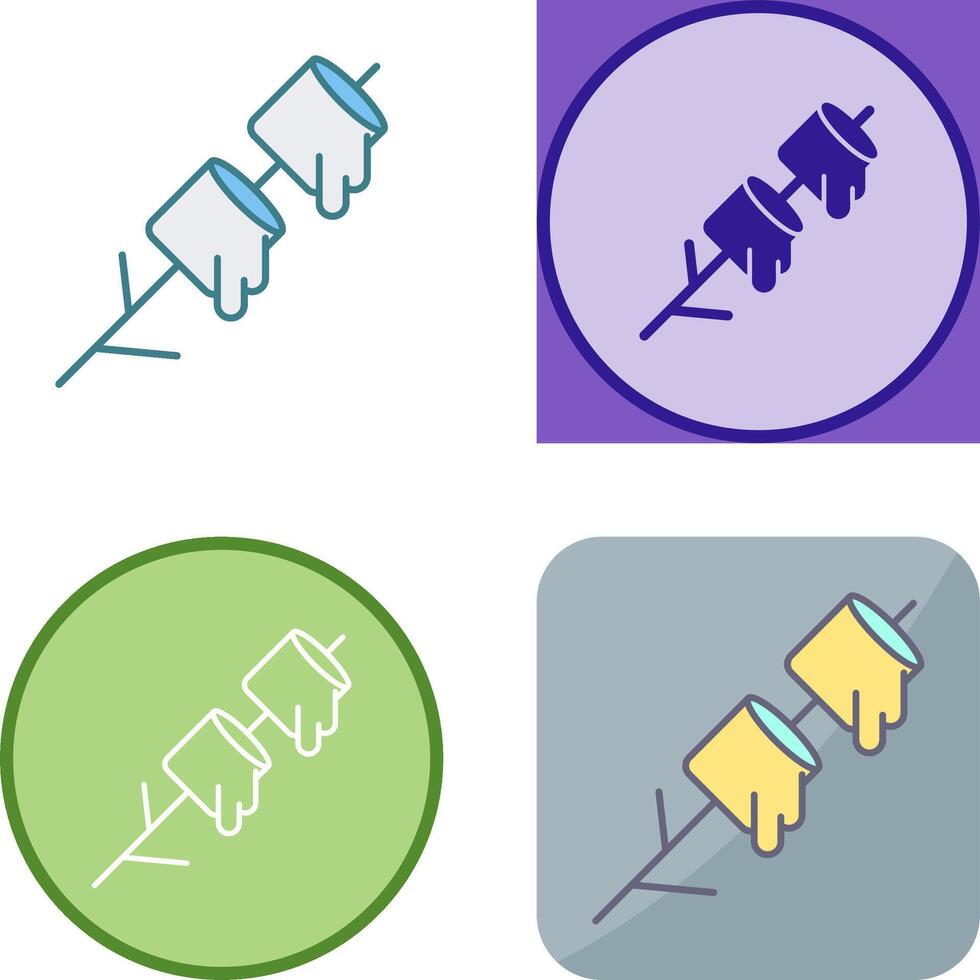 Marshmallows Icon Design vector