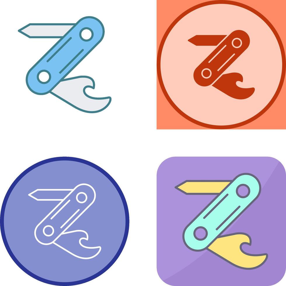 Swiss Army Knife Icon Design vector