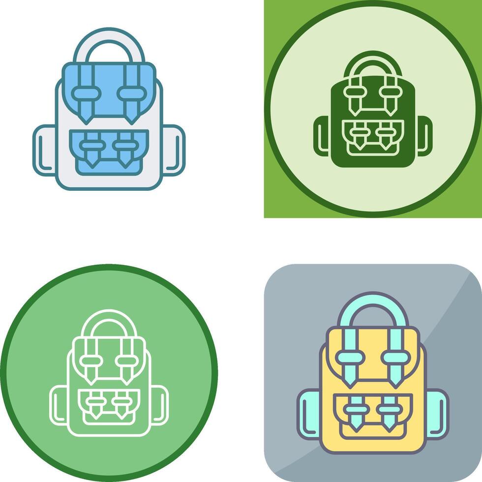 Backpack Icon Design vector