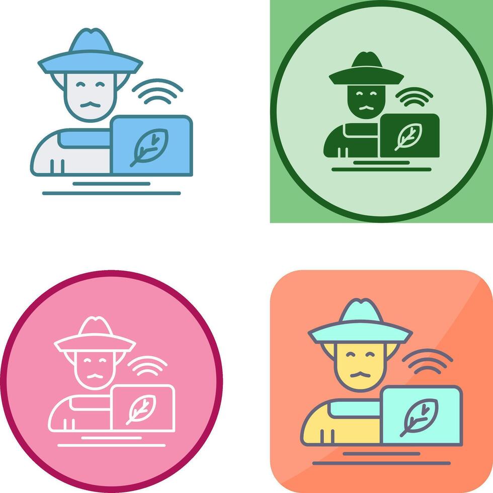 Farmer Icon Design vector