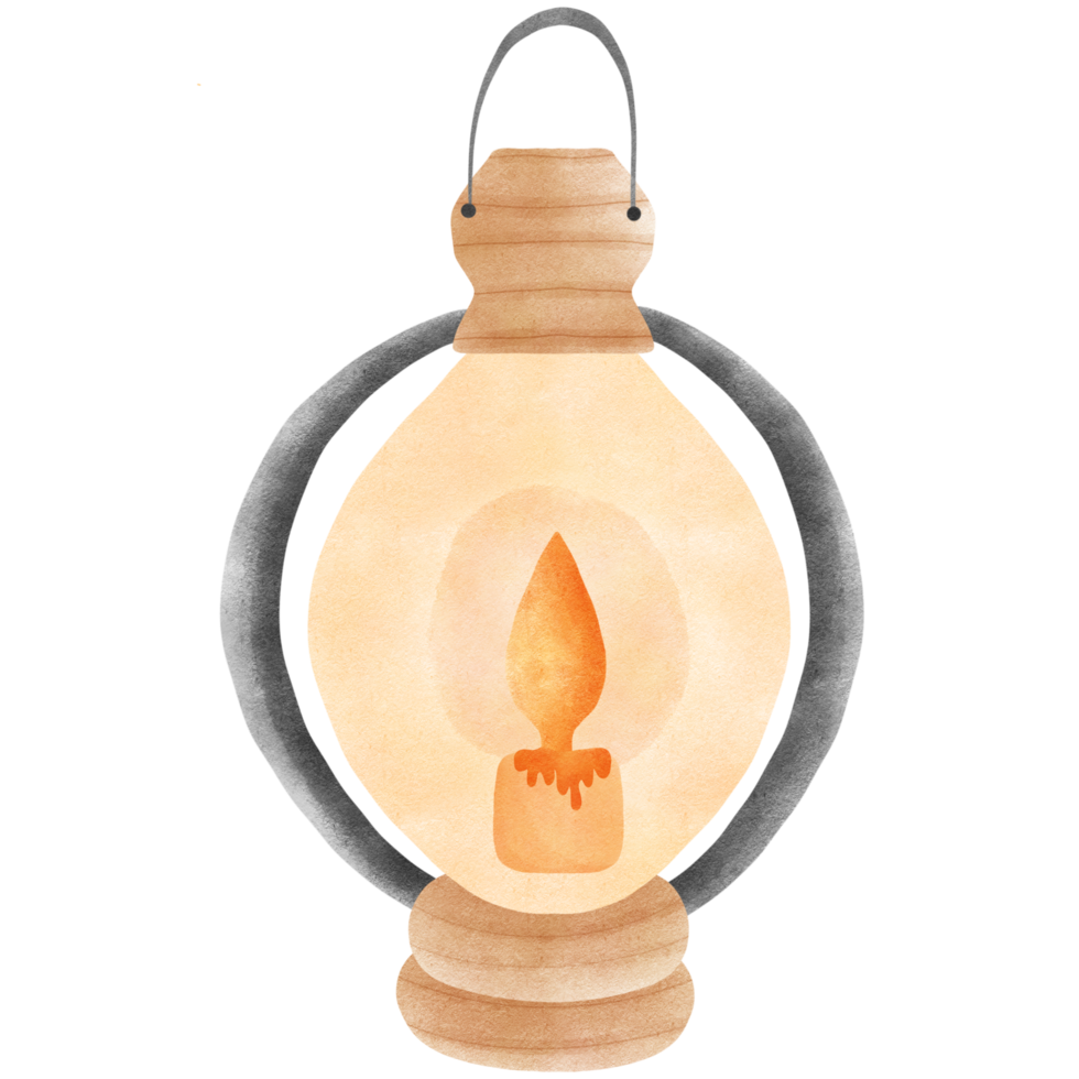 Classic lantern hand drawn png