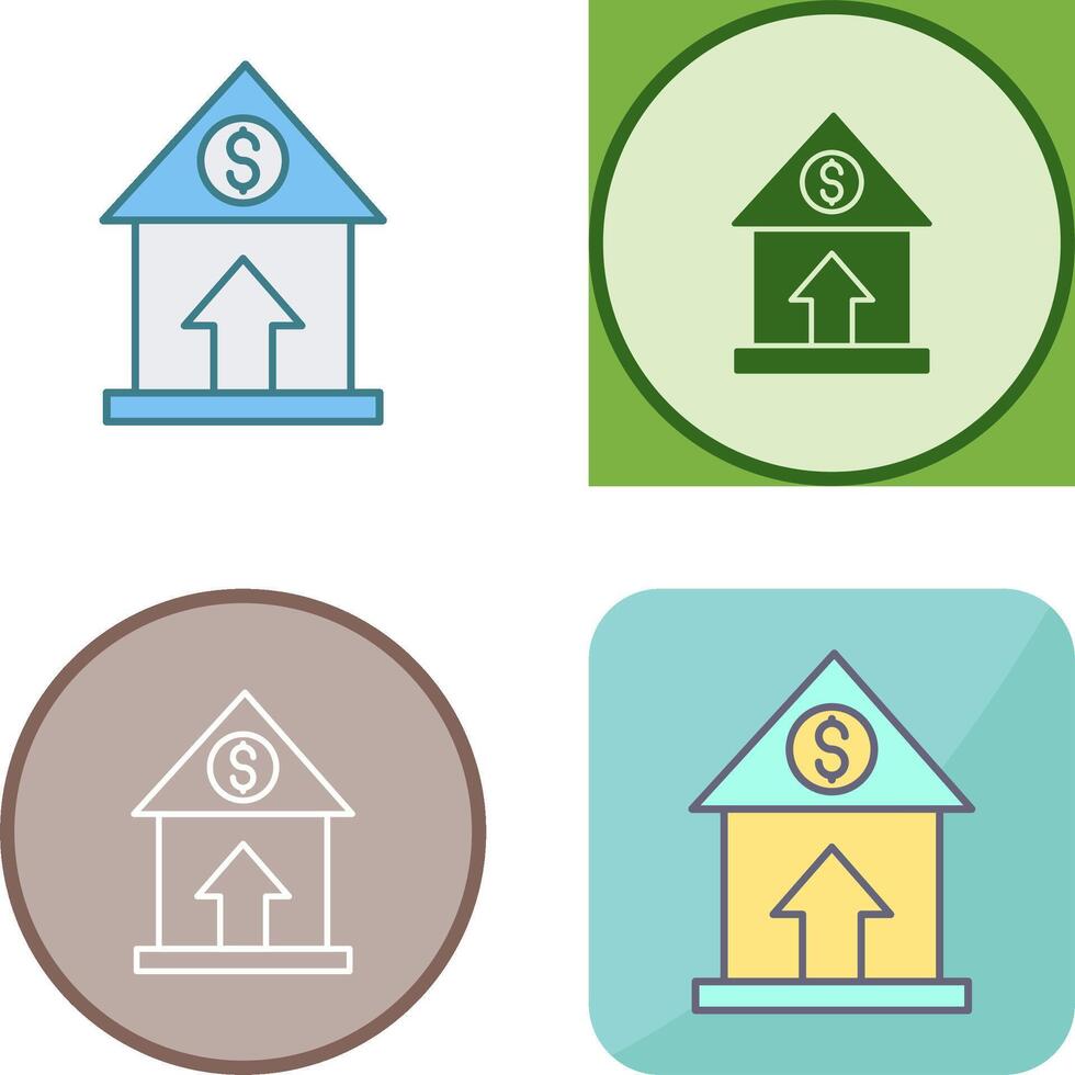 Property Value Icon Design vector