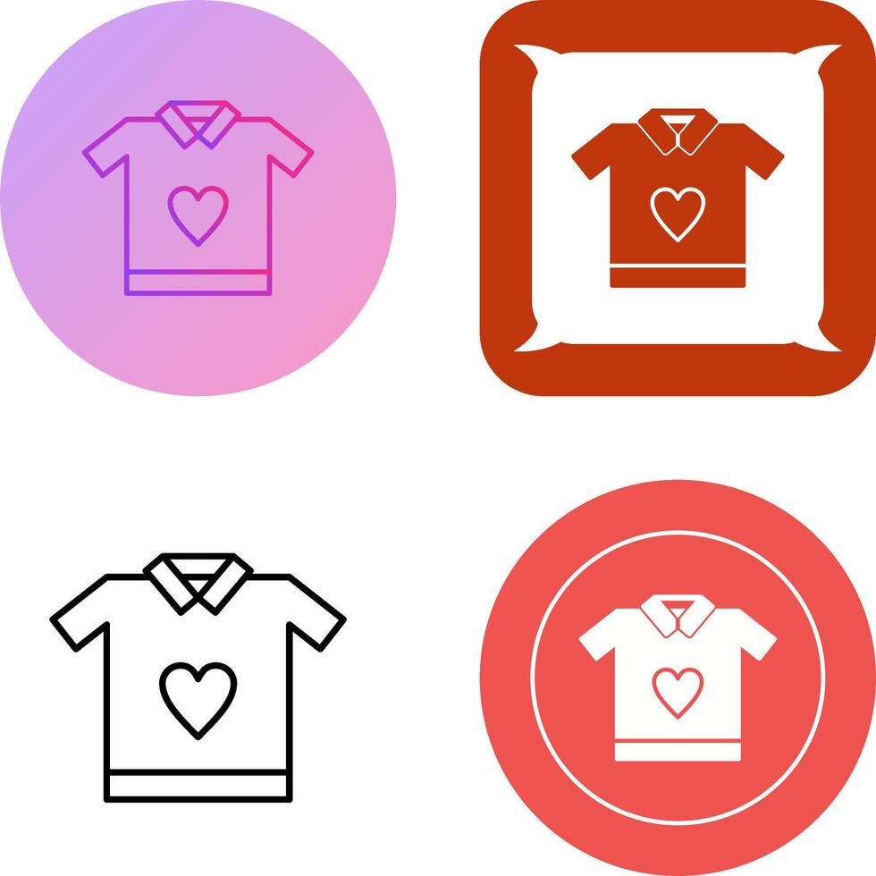 T Shirt Icon Design vector