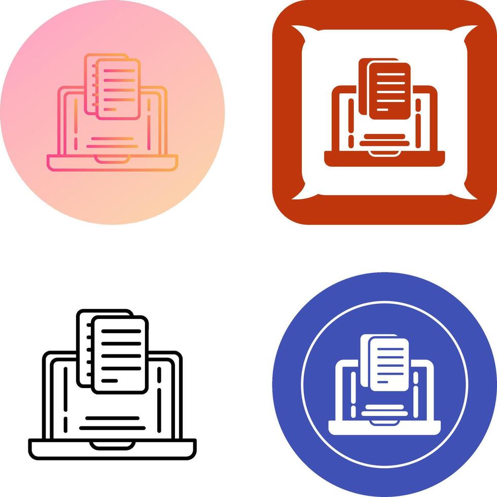 Document Icon Design vector