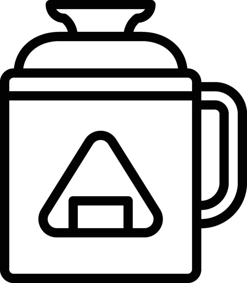 rice mug icon. Japanese Icon vector