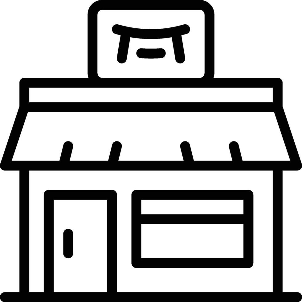 Japanese Restaurant Icon. Japanese Food Menu Icon vector