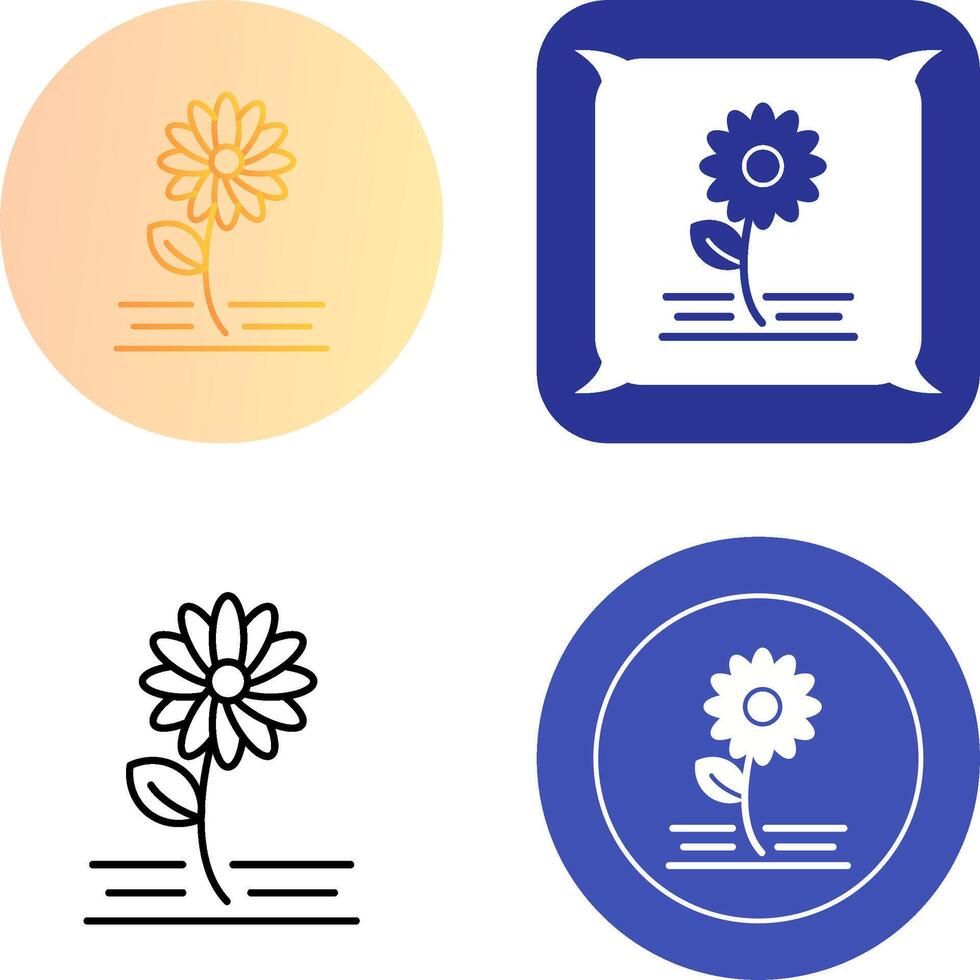 Flowers Icon Design vector