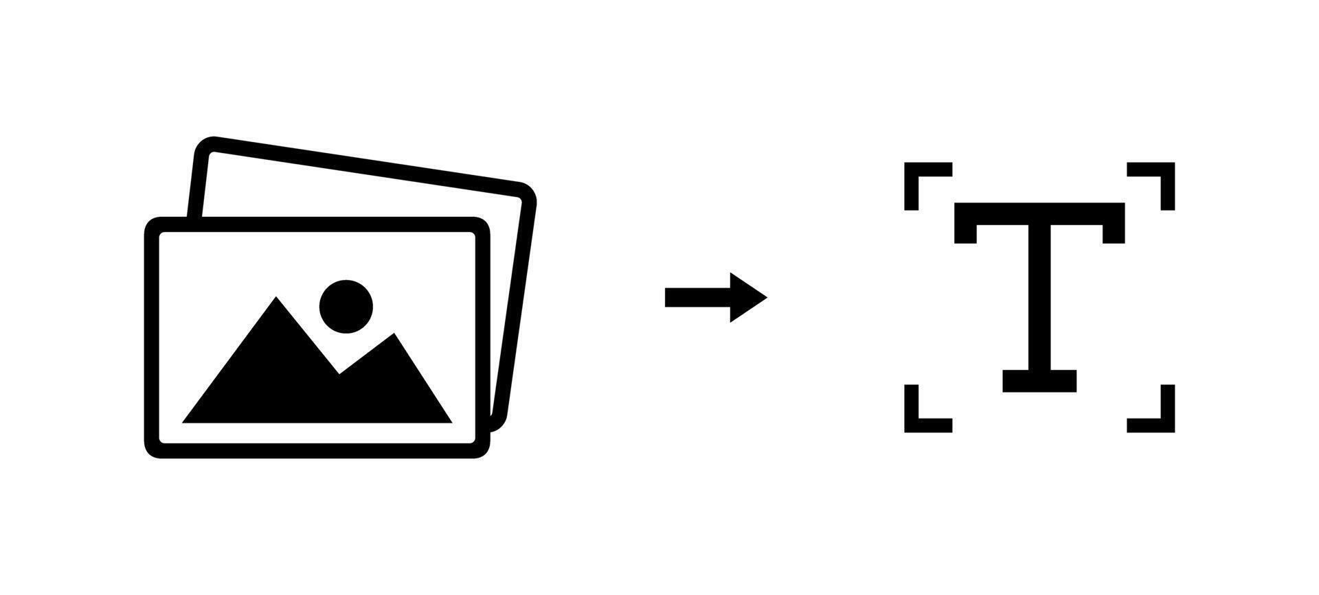 Image To Text Convert Creative Design Symbol Illustration 44184318 ...