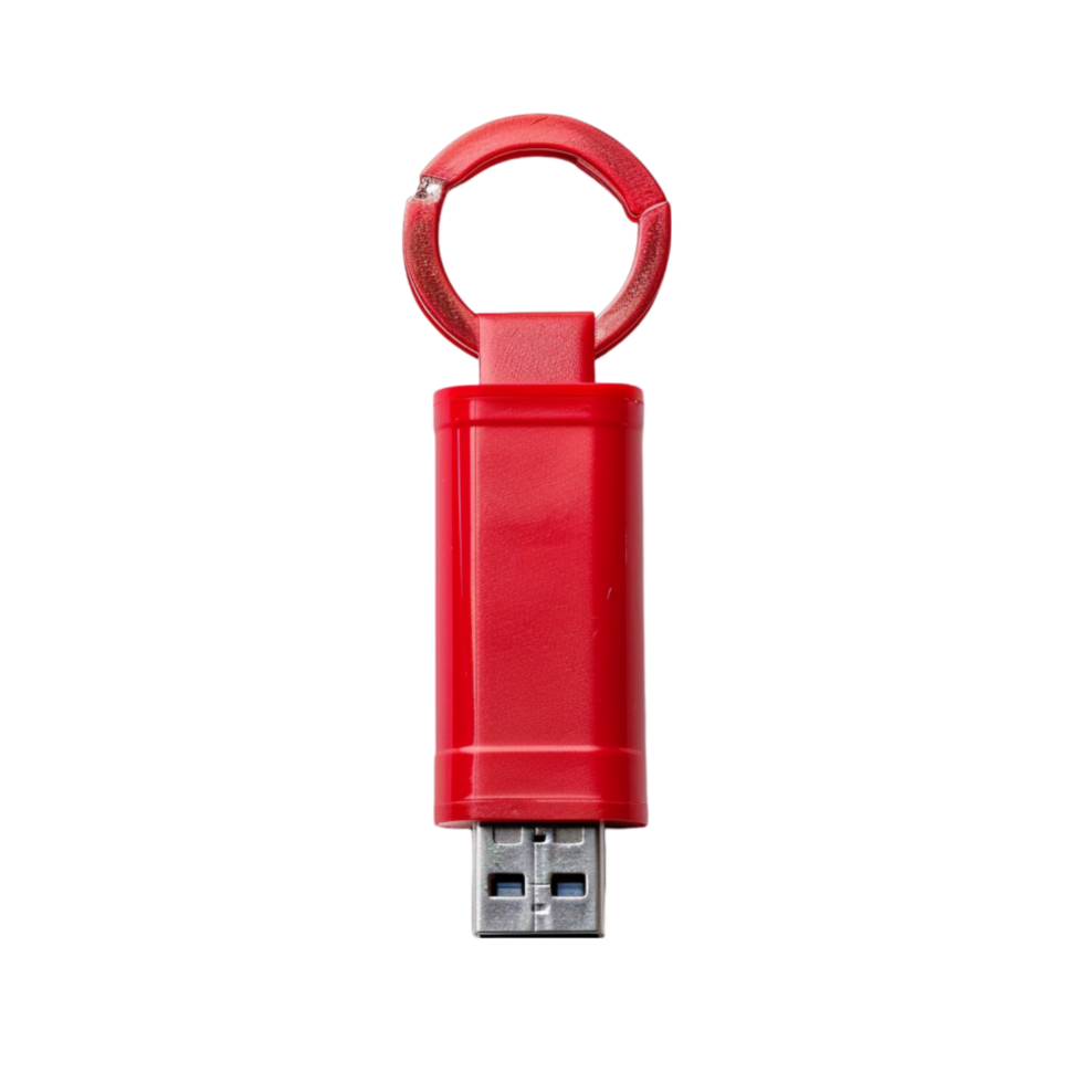 Bold and Chic Designing a Fashionable USB Flash Drive in Red png