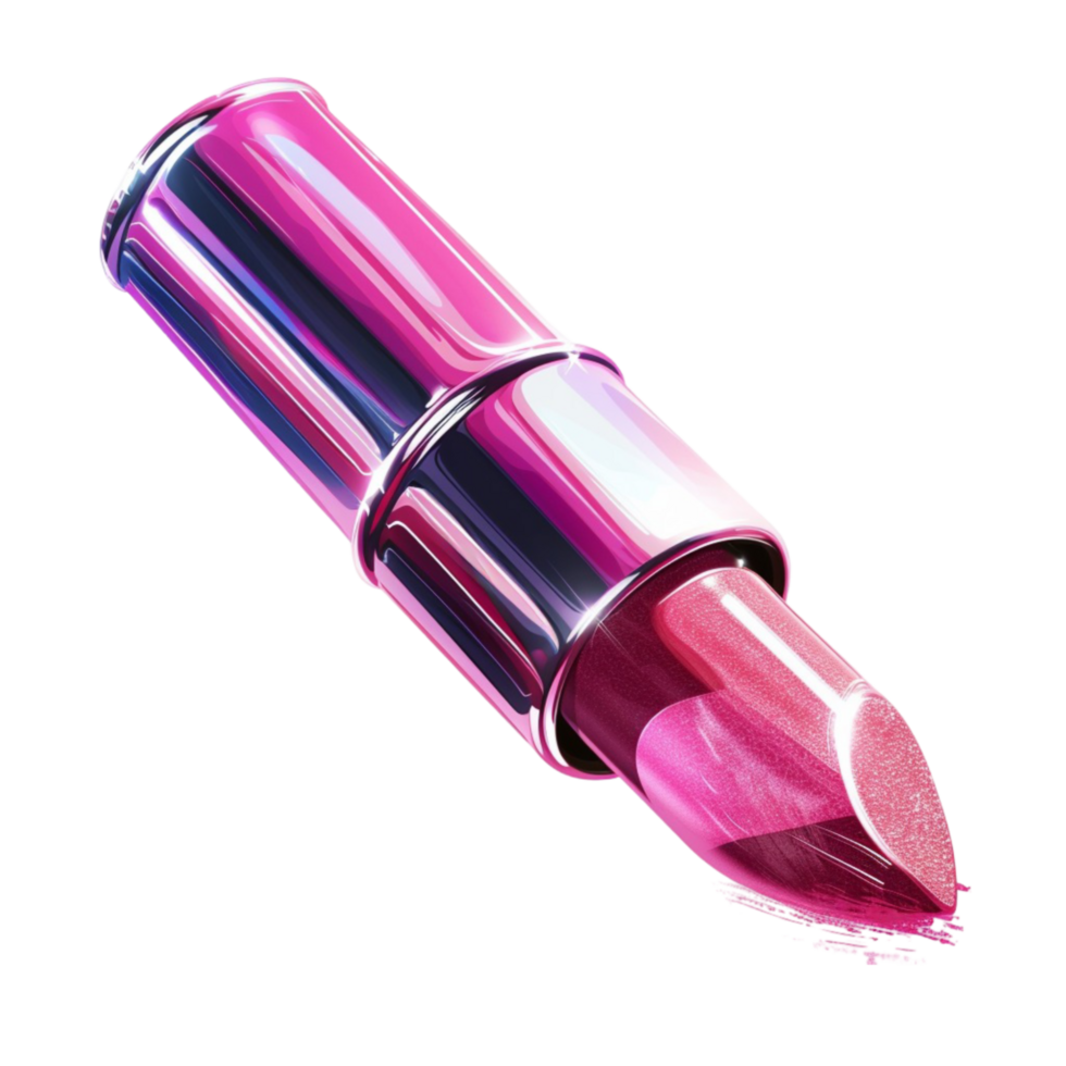 Pink Crystal Lipstick Glamorous Beauty Essential png