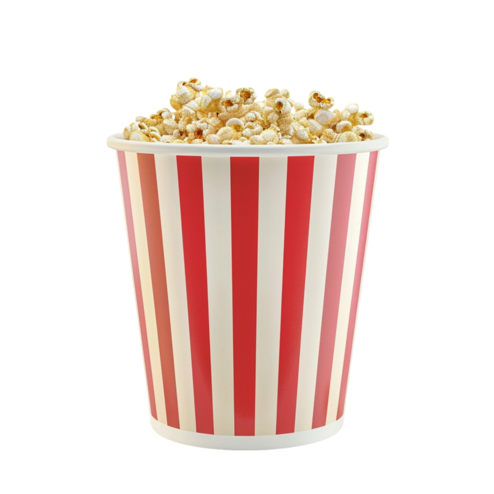 Signature Red Bowl Perfect for Enjoying Popcorn png
