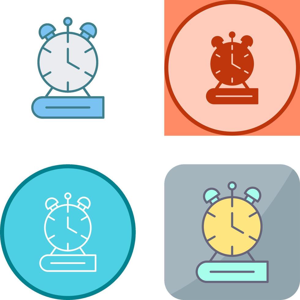 diseño de icono de reloj de alarma vector