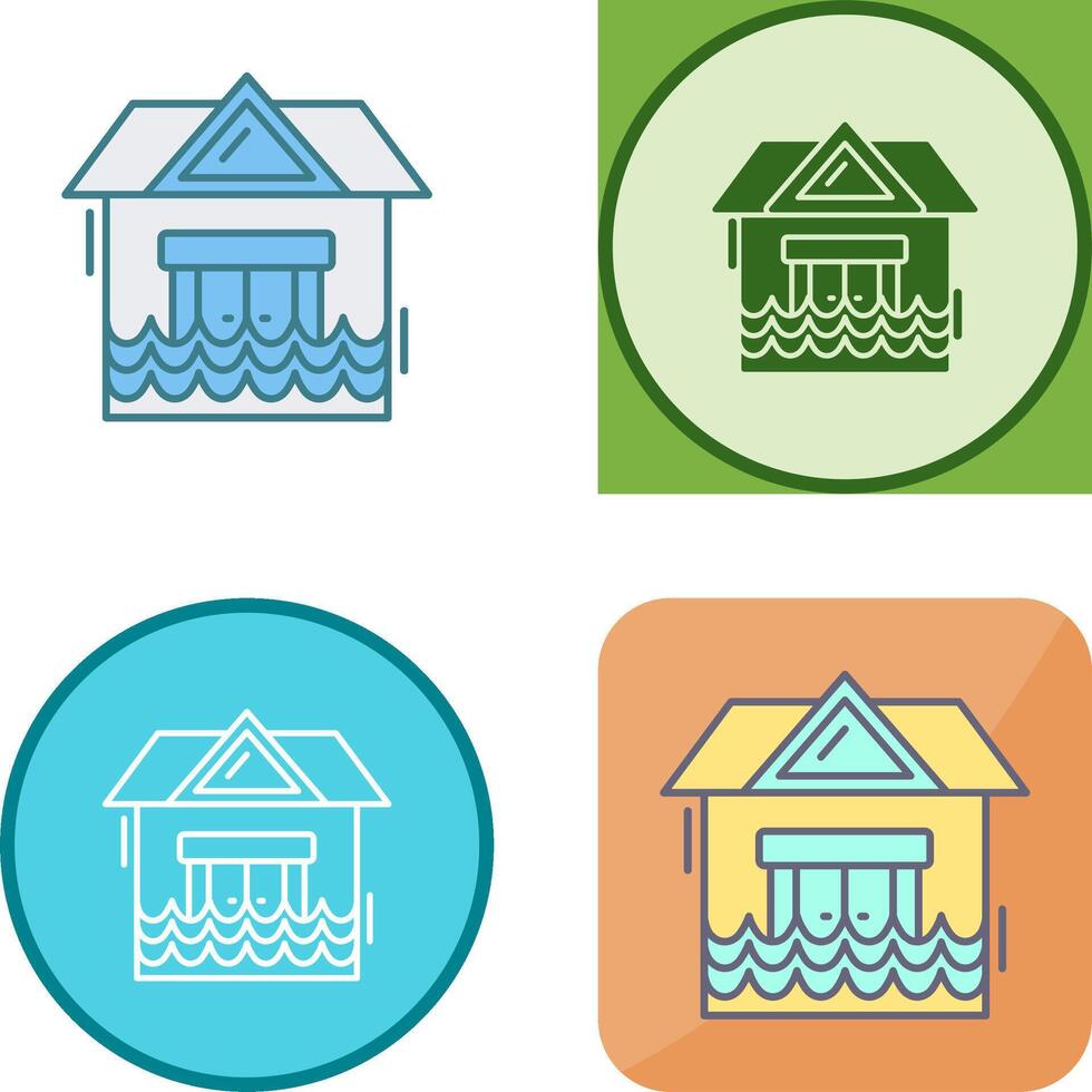 Natural Disaster Icon Design vector