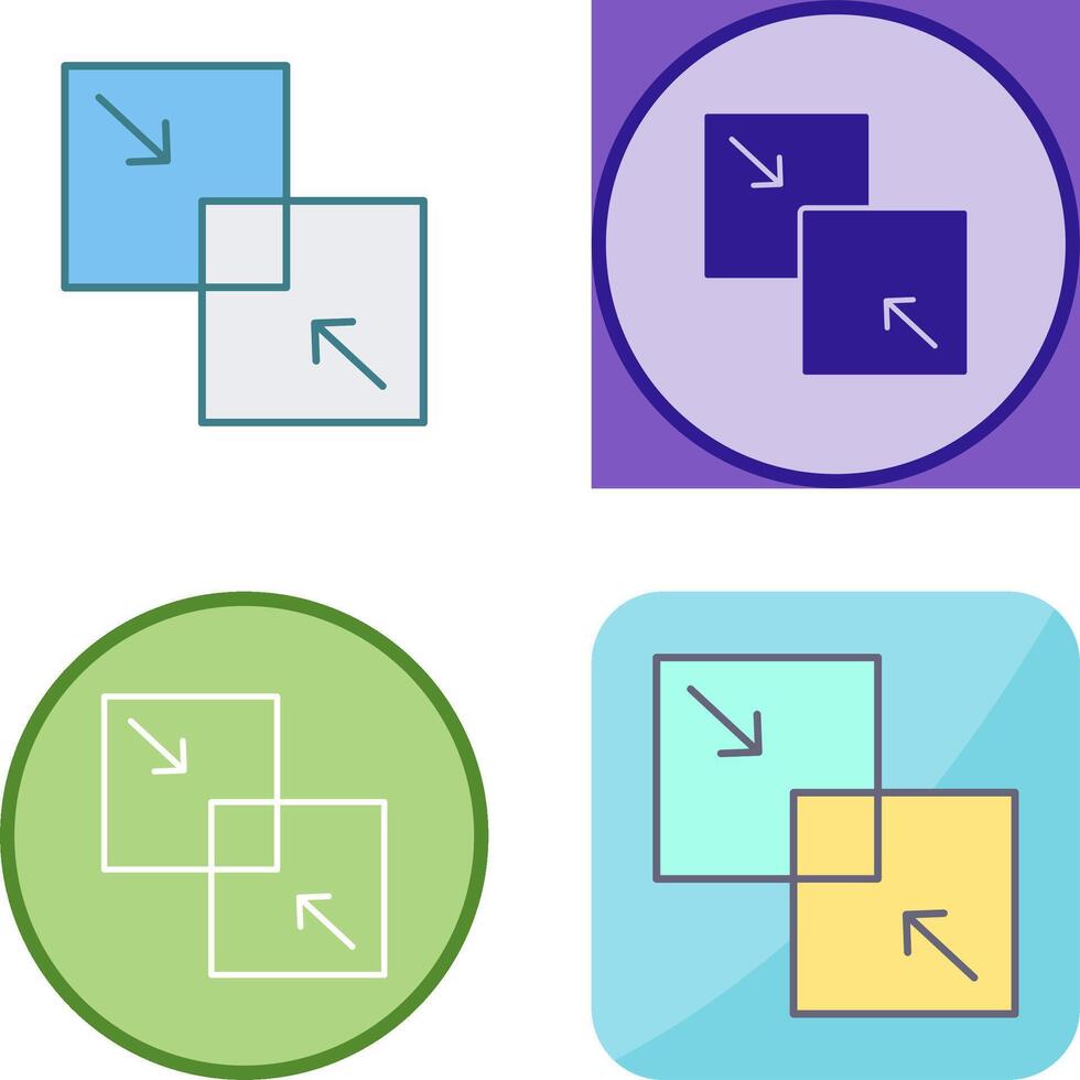Combine Icon Design vector