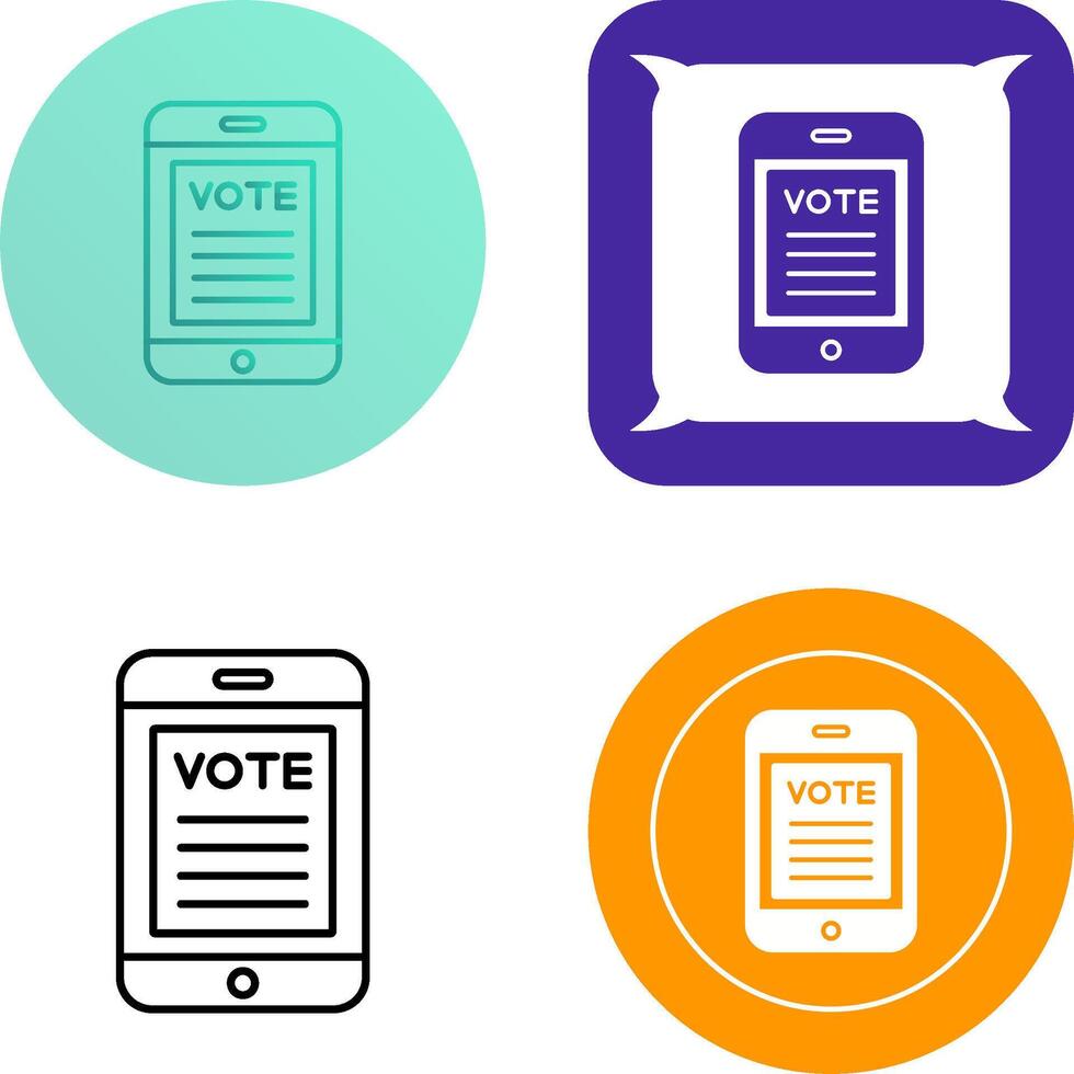 Vote Icon Design vector