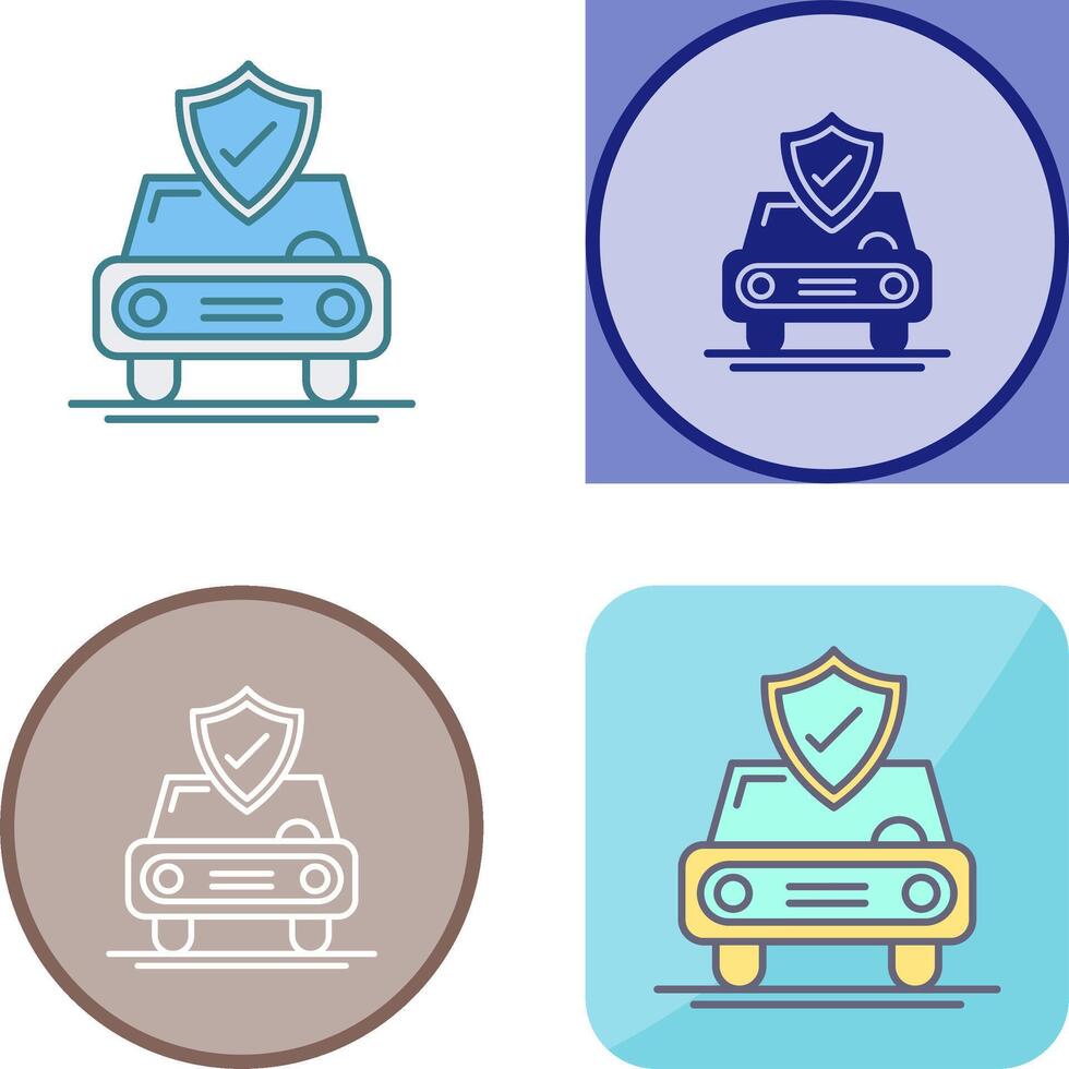 Car Protection Icon Design vector