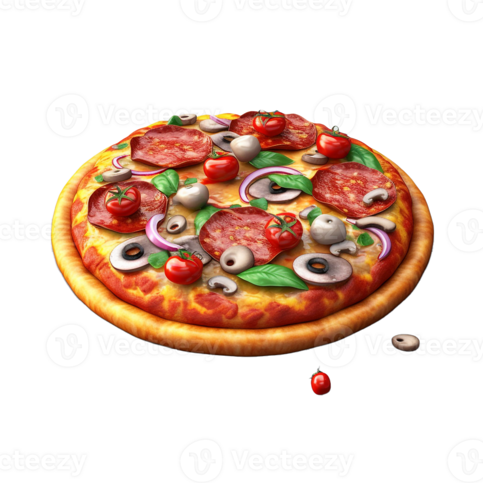 Pizza on a Transparent Background png