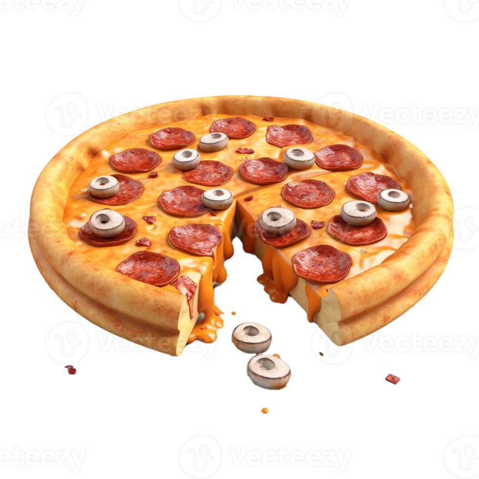 Pizza on a Transparent Background png