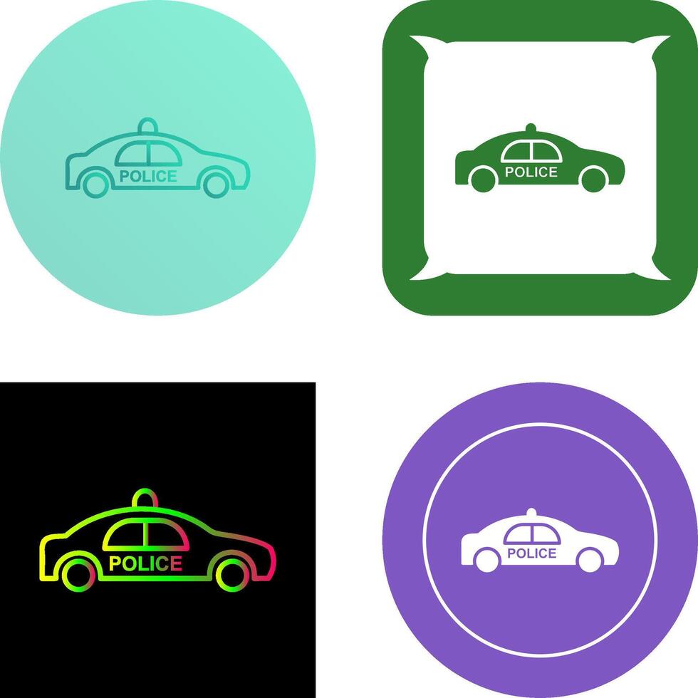 Police Car Icon Design vector