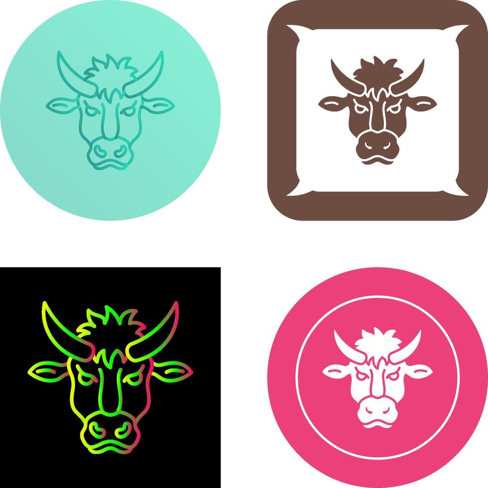 Bison Icon Design vector