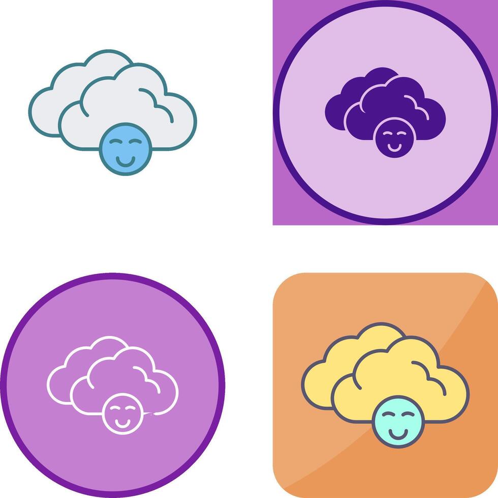 Cloudy Icon Design vector