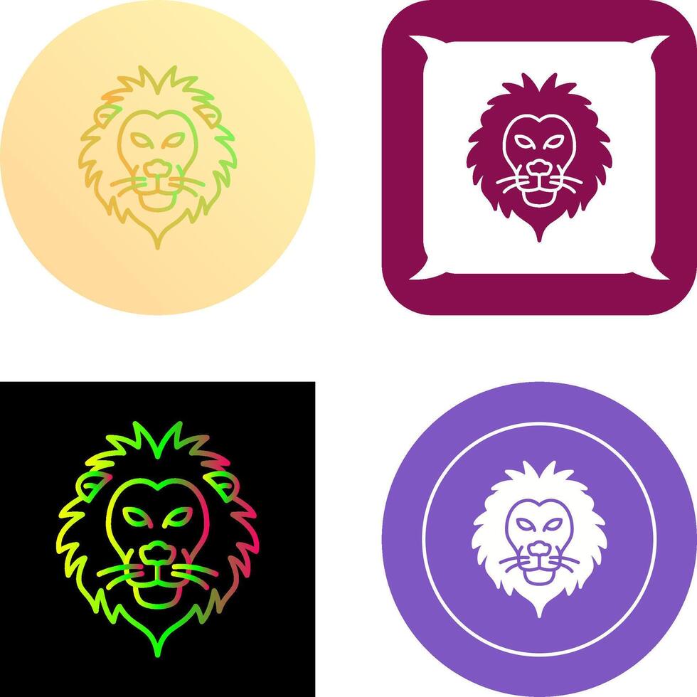 diseño de icono de león vector