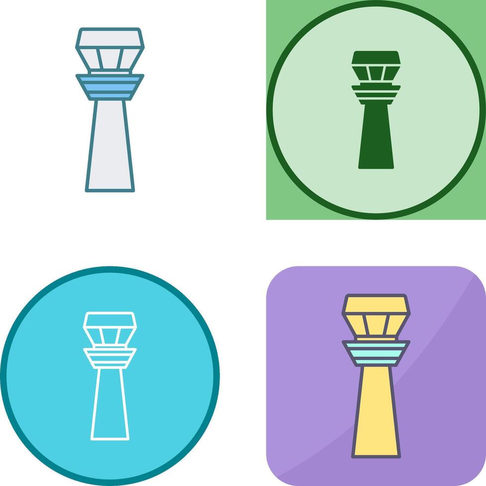 Control Tower Icon Design vector