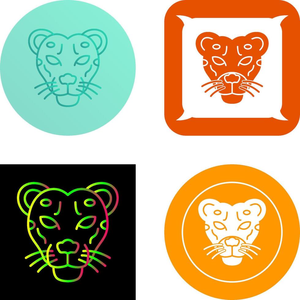 Cheetah Icon Design vector