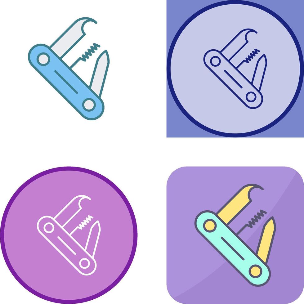 Swiss Army Knife Icon Design vector
