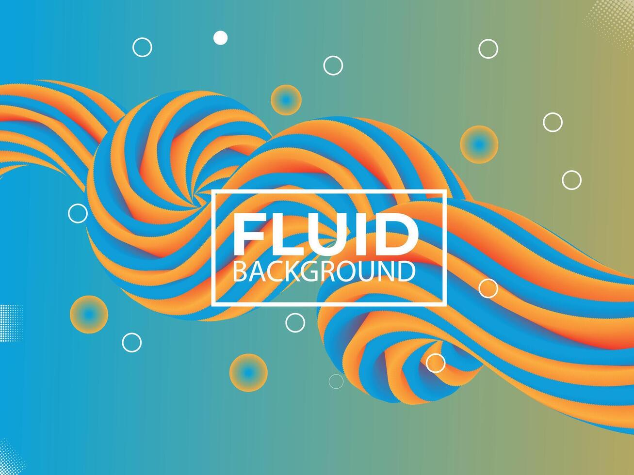 Trendy design template with fluid and liquid shapes. vector