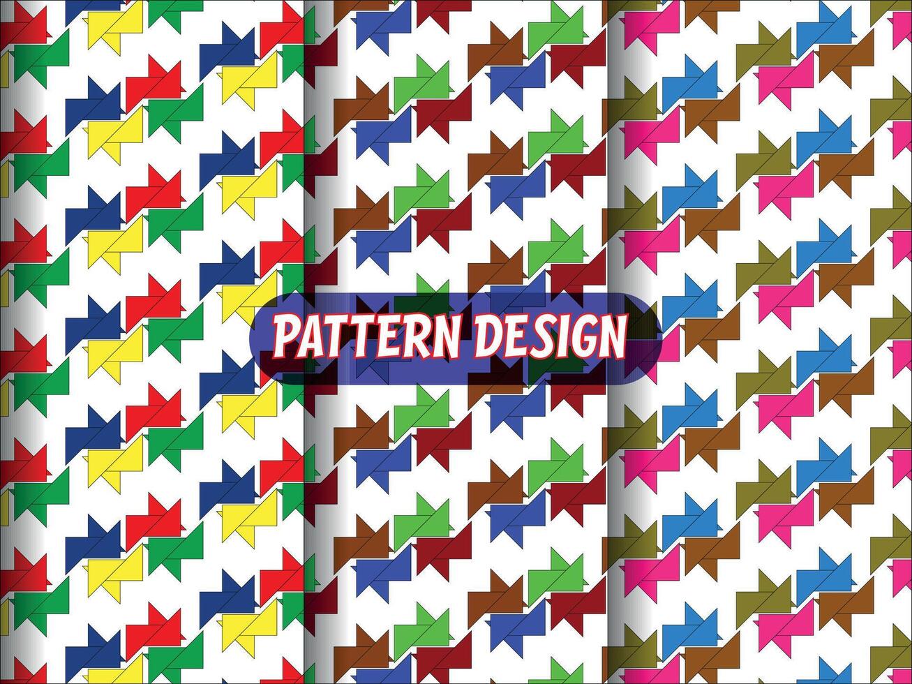 Pattern design with Colorful tringle vector