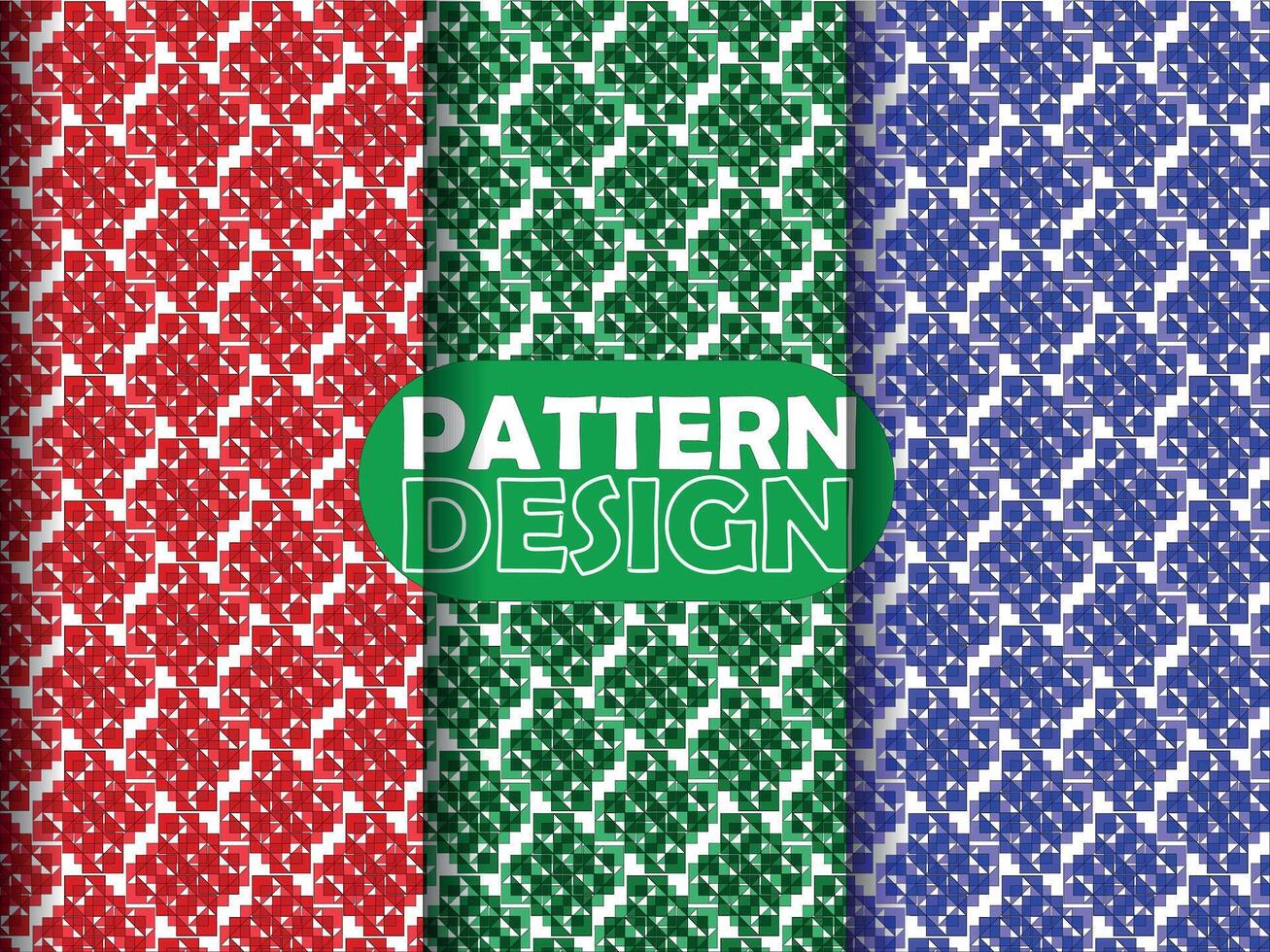 Seamless Textile Geometric Pattern Design vector