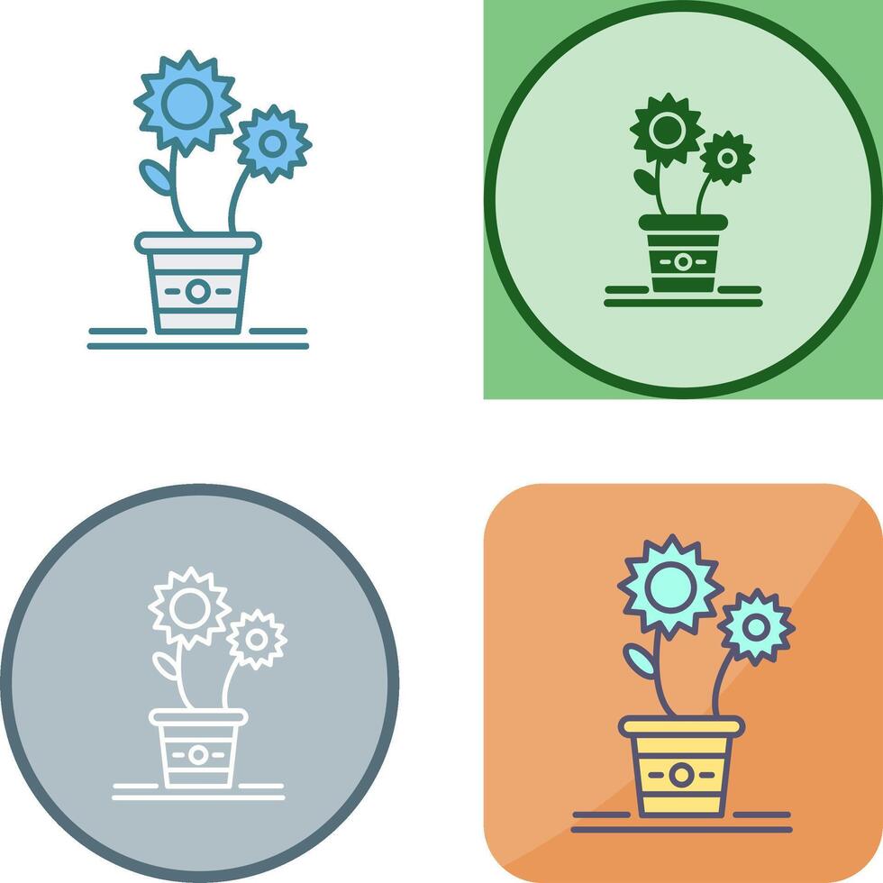 Flowers Icon Design vector