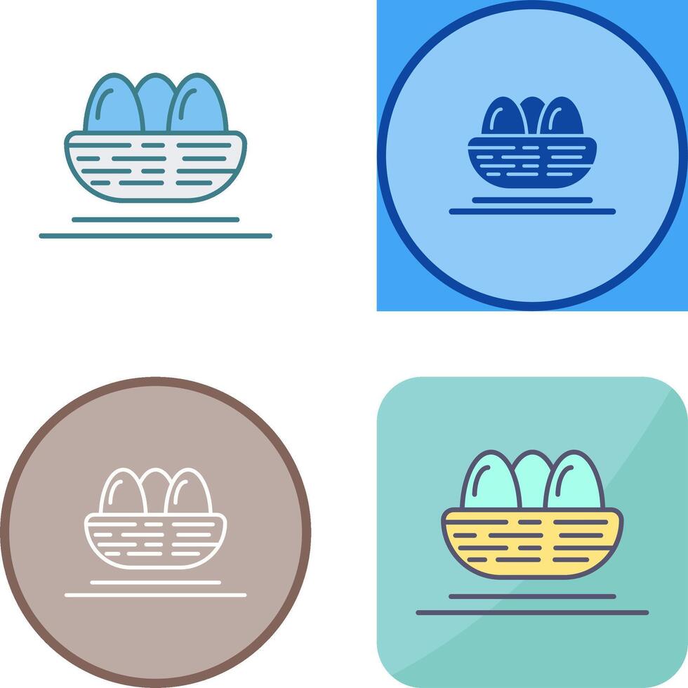 diseño de icono de huevos vector