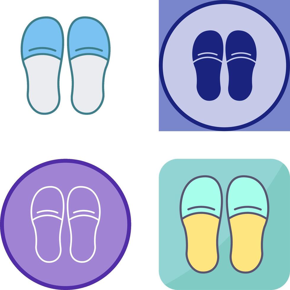 Slippers Icon Design vector