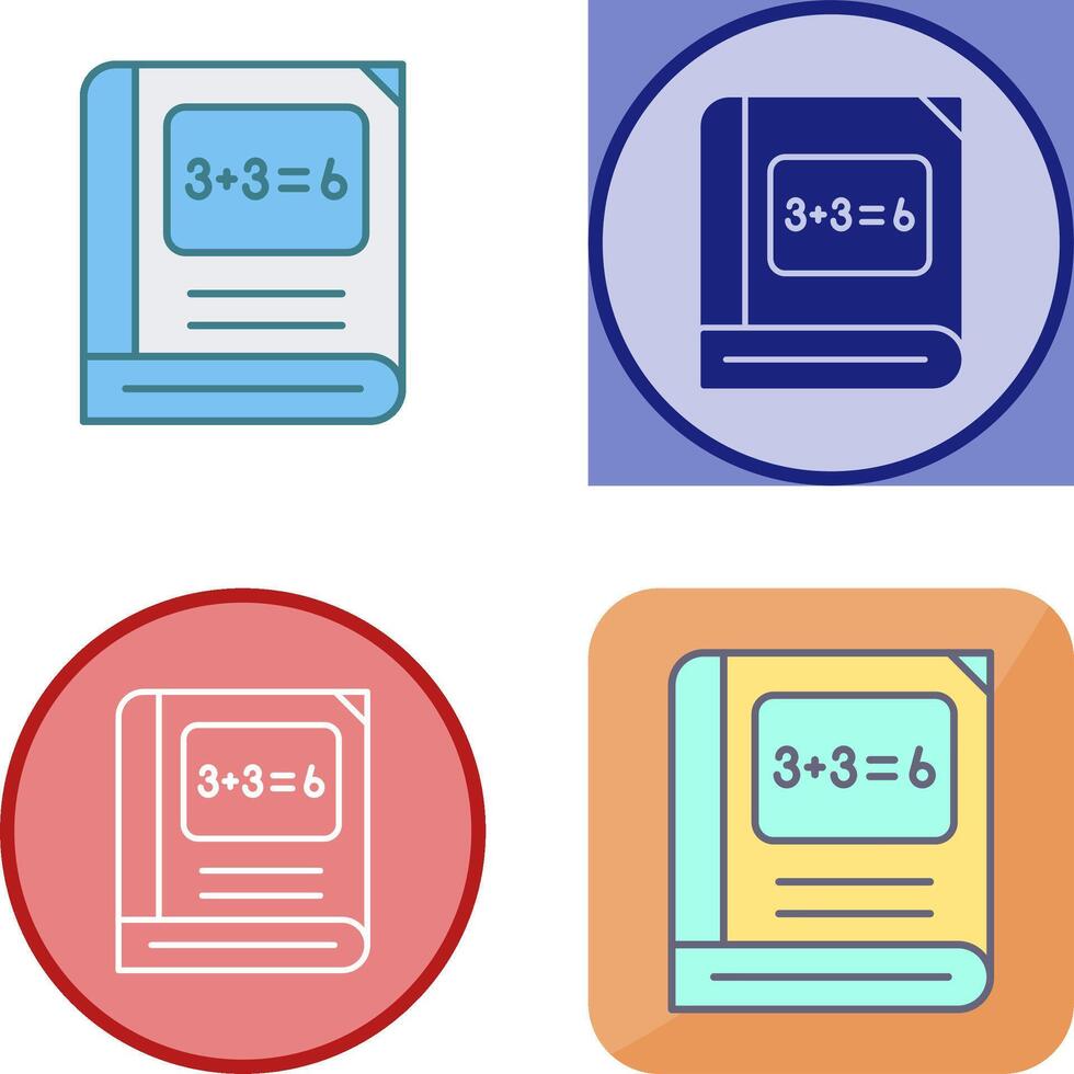 Math Icon Design vector
