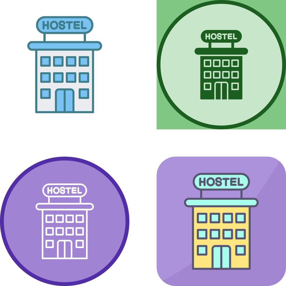 Hostel Icon Design vector