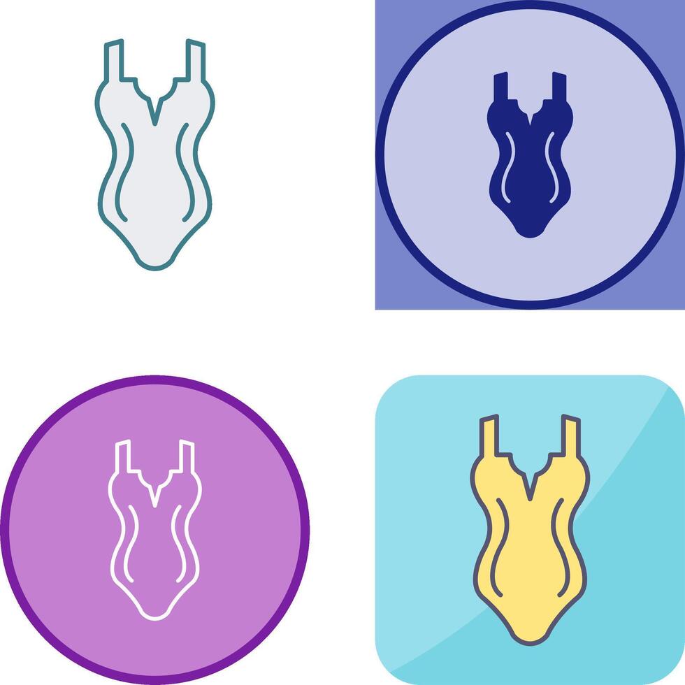 Swim Suit Icon Design vector