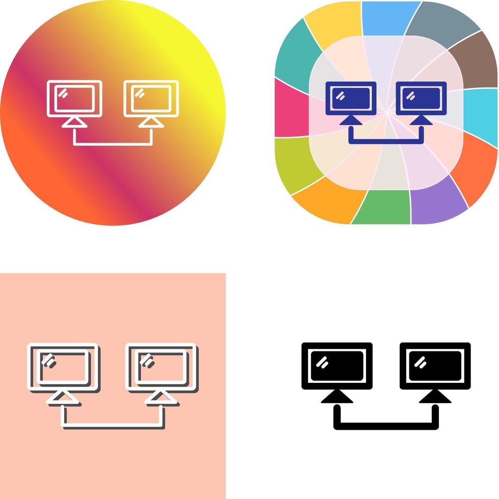 Connected Systems Icon Design vector