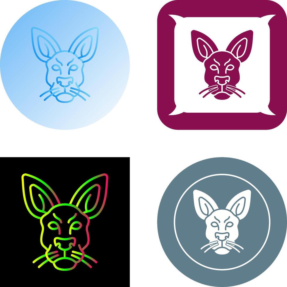 Kangaroo Icon Design vector
