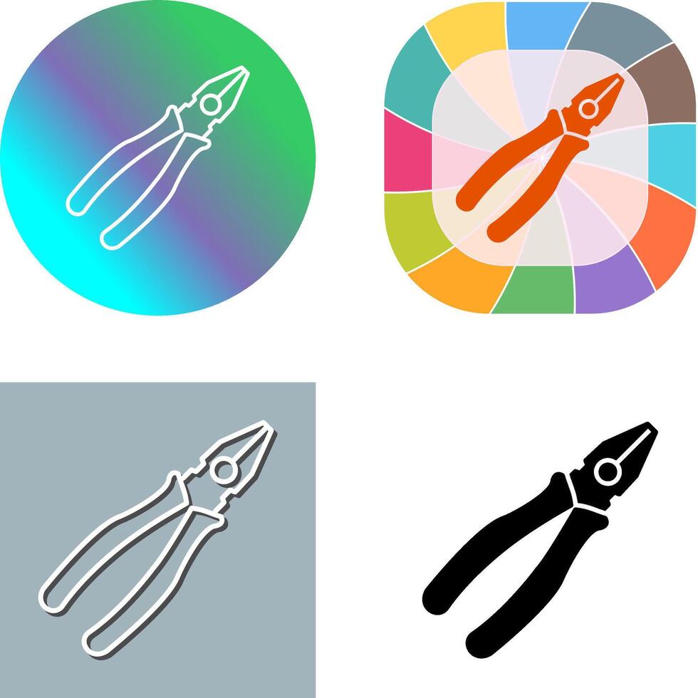 Pliers Icon Design vector