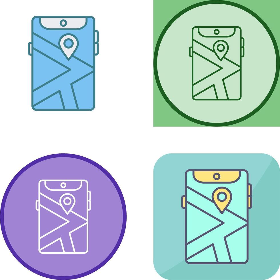 diseño de icono de gps vector