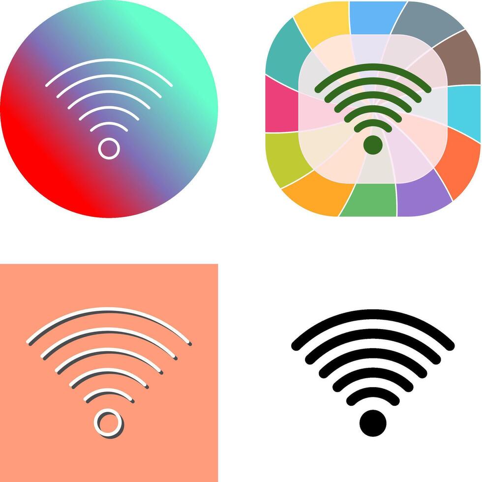 Signal on User Icon Design vector