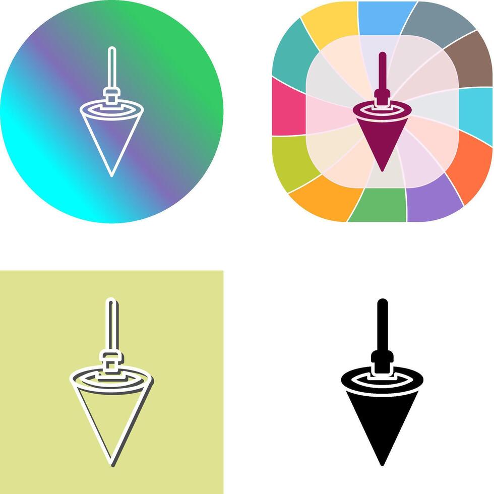 Plumb Bob Icon Design vector