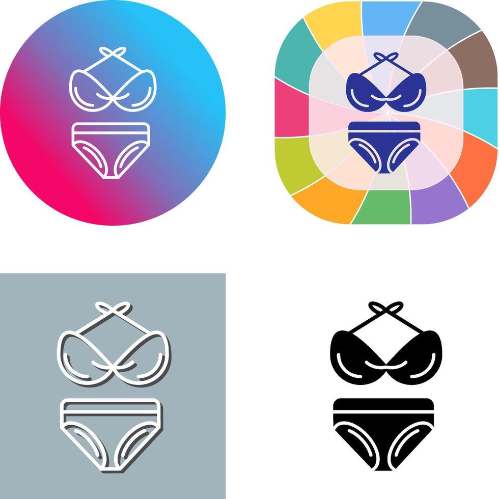 Bikini Icon Design vector