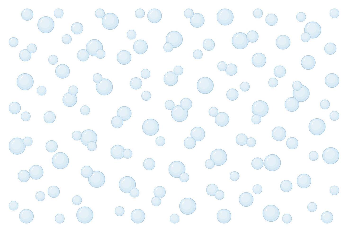 Background with soap bubbles. vector