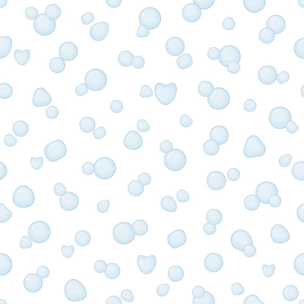 Seamless pattern with soap bubbles. vector