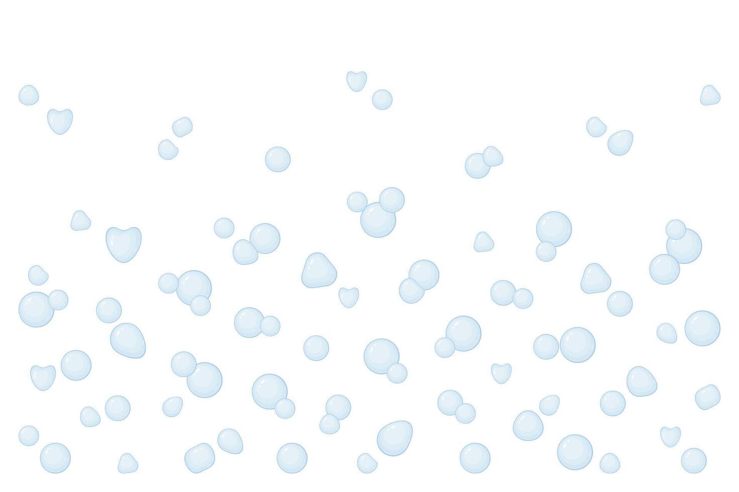 Background with soap bubbles. vector