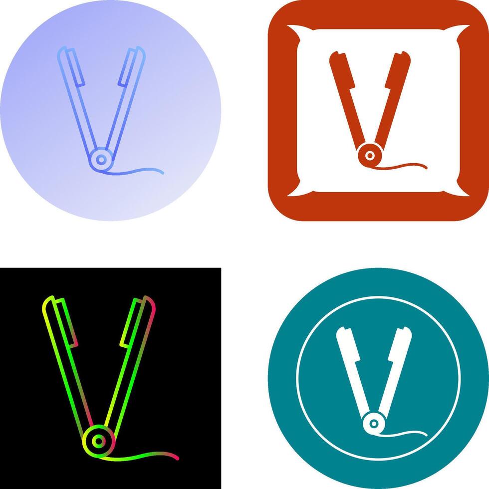 Straightener Icon Design vector