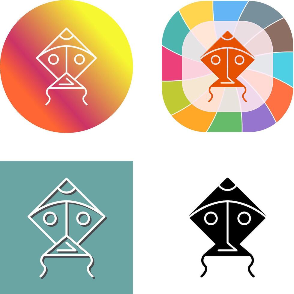 Kite Icon Design vector